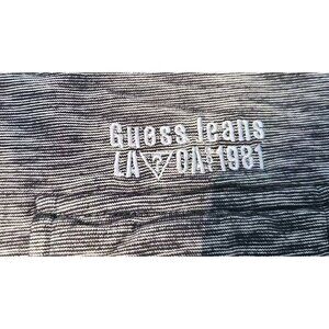 Guess Jeans Logo Shirt Men's L Gray /Black